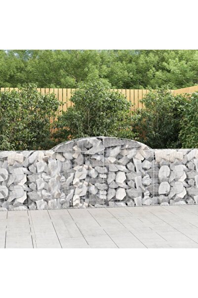 Concept Coșuri gabion arcuite 9 buc., 300x30x80/100 cm, fier galvanizat
