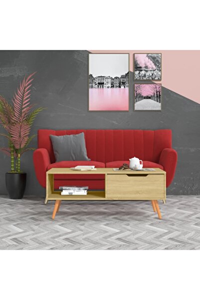 Concept Τραπεζάκι σαλονιού, δρυς sonoma, 100x49,5x43 εκ., μοριοσανίδα