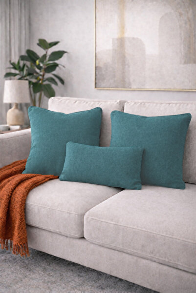 GOCCIA HOME Κάλυμμα μαξιλαριού 3 τεμαχίων, βαμβακερή υφή, μαλακό κάλυμμα πλάτ...