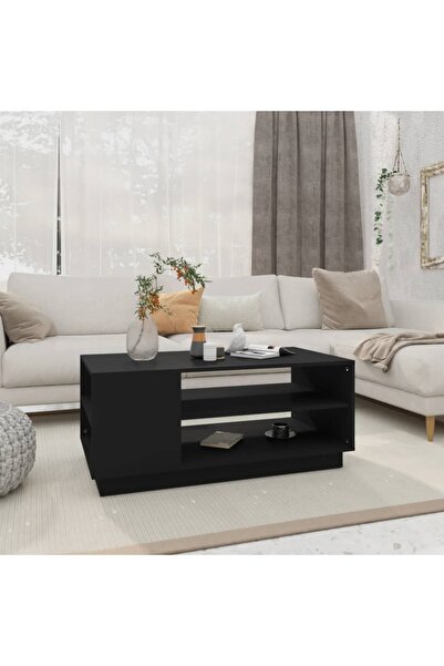 Concept Τραπεζάκι σαλονιού, μαύρο, 102x55x43 εκ., μοριοσανίδα