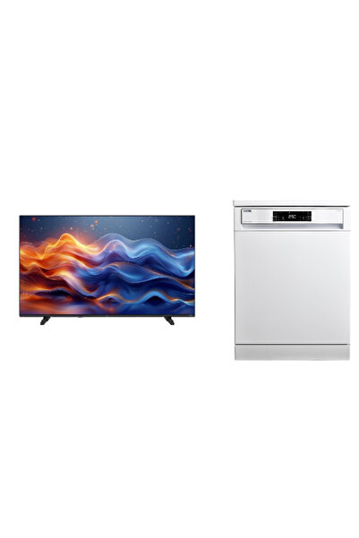 Vestel 50UV9750 50 INC 126 EKRAN 4K SMART VİDAA TV + BM 42012 WIFI BULAŞIK MA...