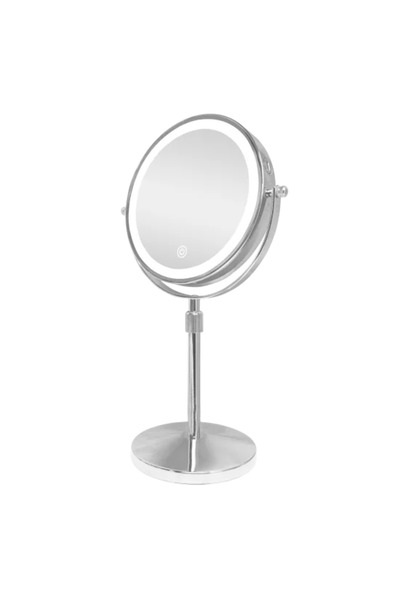 SAFA مرآة مزدوجة الجوانب مزودة بإضاءة LED - مرآة عادية + مرآة مكبرة 20 سم / 1...