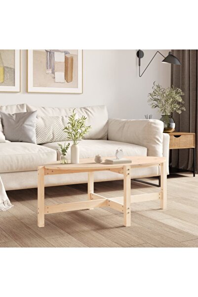 Concept Τραπεζάκι σαλονιού, 118x63x45 εκ., μασίφ ξύλο πεύκου