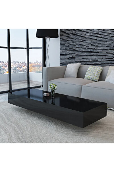 Concept Γυαλιστερό τραπεζάκι σαλονιού, μαύρο