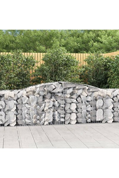 Concept Coșuri gabion arcuite 10 buc, 400x50x80/100 cm, fier galvanizat