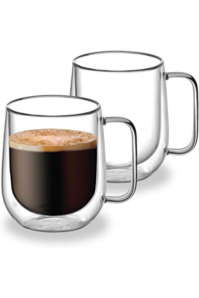 Blackstone Double Wall Glass Tumbler Cups, Clear, suitable for coffee, coffee...