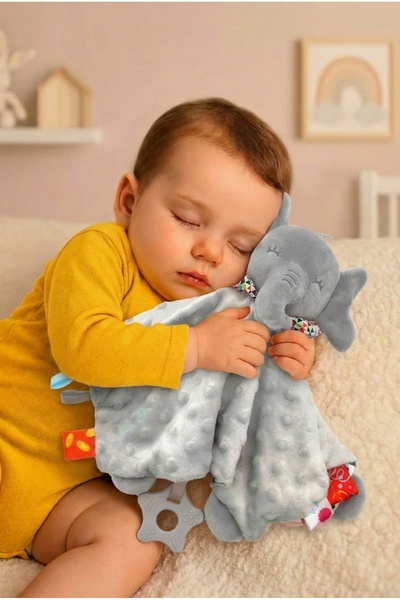 BBSKY Diş Kaşıyıcılı Güvenli Bebek Uyku Arkadaşı, Unisex Peluş Sarılma Oyuncağı