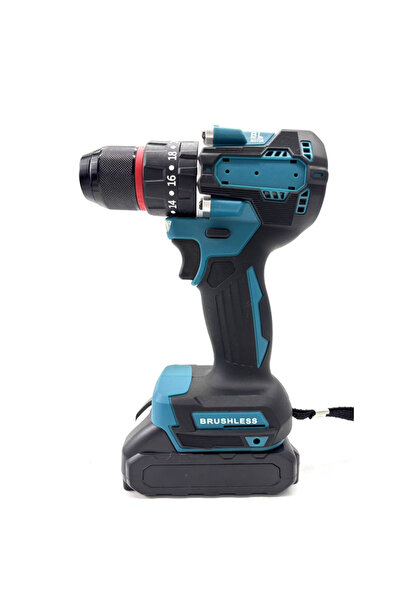 MIXSNOW Cordless Drill Screwdriver Rechargeable Handheld Hammer Drill With Va...