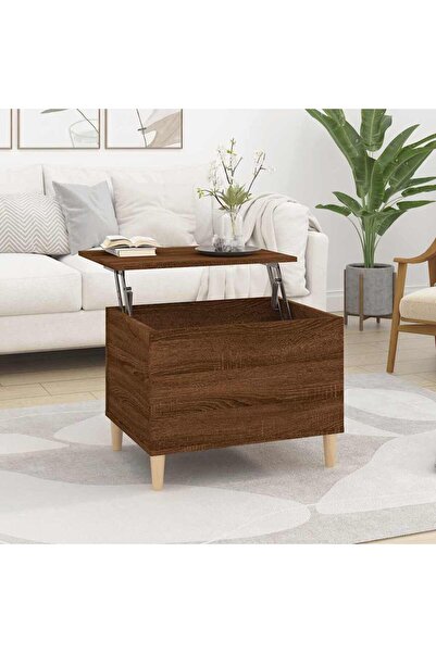 Concept Τραπεζάκι σαλονιού, καφέ δρυς, 60x44,5x45 εκ., επεξεργασμένο ξύλο