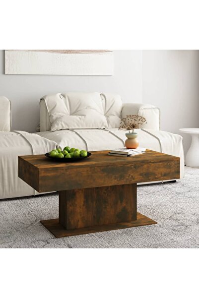 Concept Τραπεζάκι σαλονιού, καπνιστή δρυς, 96x50x45 εκ., επεξεργασμένο ξύλο