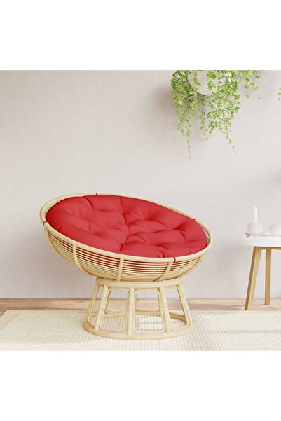 Concept Στρογγυλό Μαξιλάρι κόκκινο, Ø 100 x 11 cm, ύφασμα Oxford