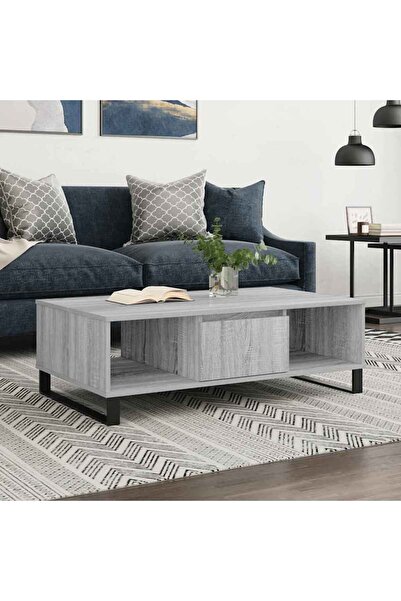 Concept Masă de cafea, gri Sonoma, 104x60x35 cm, lemn compozit