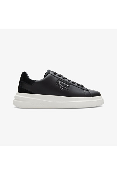 Guess Elba Leather Men's Black Sneakers