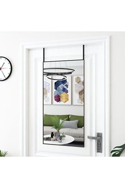 Concept Καθρέφτης πόρτας, μαύρος, 50x100 cm, γυαλί και αλουμίνιο