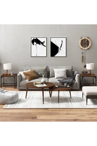 vidaxl Măsuțe laterale, 2 buc. stejar maro 40x40x35 cm lemn prelucrat