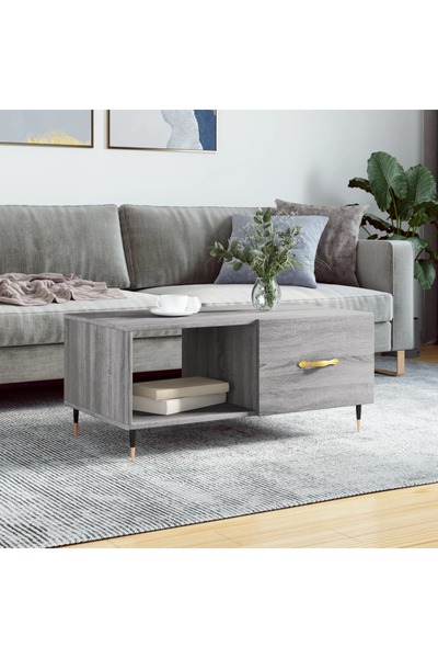 Concept Τραπεζάκι σαλονιού, γκρι sonoma, 90x50x40 εκ., επεξεργασμένο ξύλο