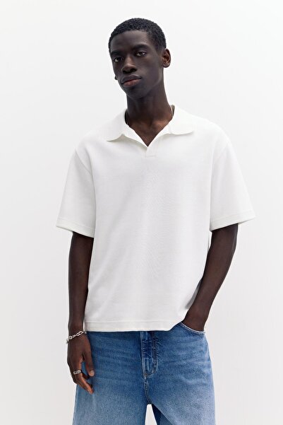 Pull & Bear Kısa kollu interlok polo