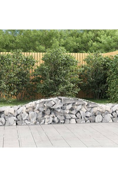 Concept Coșuri gabion arcuite 9 buc, 400x50x40/60 cm, fier galvanizat