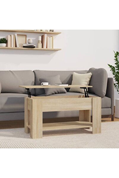 Concept Τραπεζάκι σαλονιού, δρυς sonoma, 101x49x52 εκ., επεξεργασμένο ξύλο