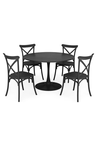 Maison Mex Garden/terrace furniture set 4 chairs and table PLEZURO/SUCCOR, an...