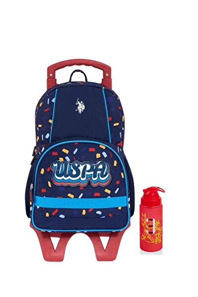 U.S. Polo Assn. U.S. Polo. Assn. Tekerlekli Erkek Çocuk Okul Çanta Seti PLSET...