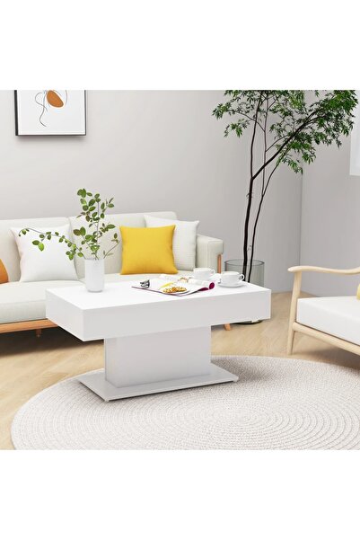 Concept Τραπεζάκι σαλονιού, λευκό, 96x50x45 εκ., μοριοσανίδα