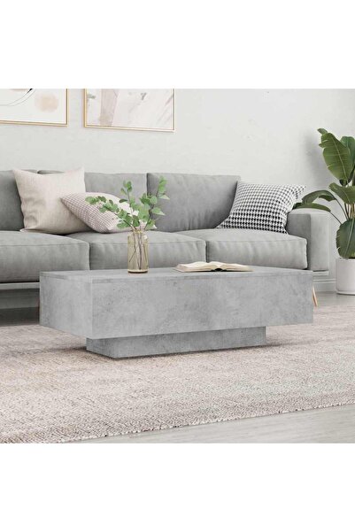 Concept Τραπεζάκι σαλονιού, γκρι σκυροδέματος, 100x49,5x31 εκ., επεξεργασμένο...