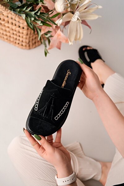 BAHRİNA Women's Tassel Slippers