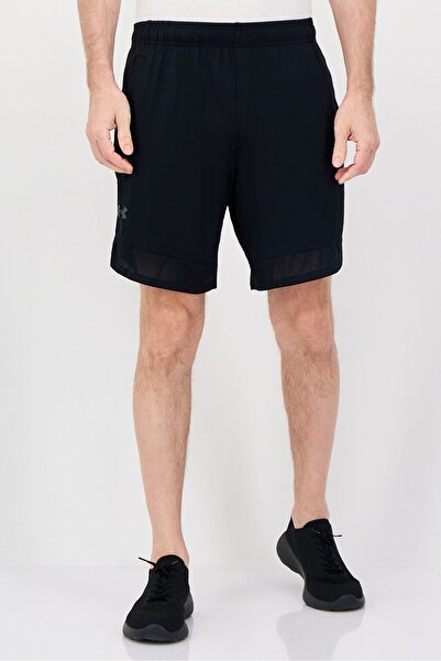Under Armour شورت تدريب رجالي فضفاض، أسود