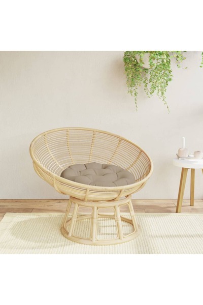 Concept Pernă rotundă gri taupe, Ø 60 x11 cm, țesătură Oxford