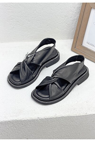 Venüs 2610105Y Haki̇ki̇ De Leather Adin San Sandals Nlük Comfortable Summer S...