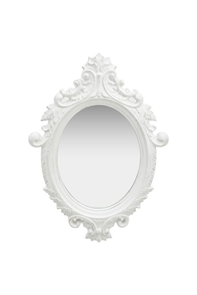 Concept Καθρέφτης τοίχου σε στιλ κάστρου, λευκός, 56 x 76 εκ.