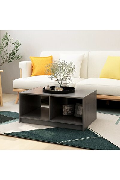 Concept Masă de cafea, gri, 75x50x33,5 cm, lemn masiv de pin