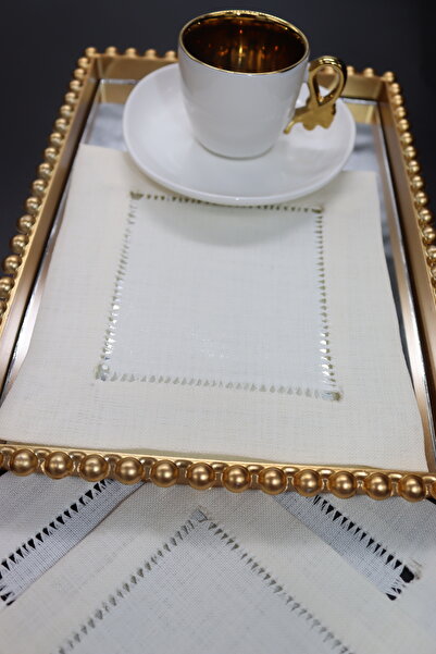 vipceyiz Handcrafted Openwork Antique Patterned Coasters 3 Pieces