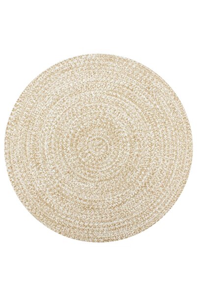 Concept Covor manual, alb și , 150 cm, iută