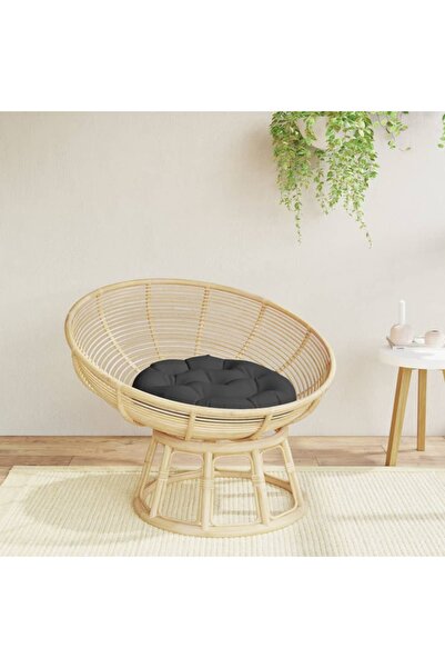 Concept Pernă rotundă negru, Ø 60 x11 cm, țesătură Oxford