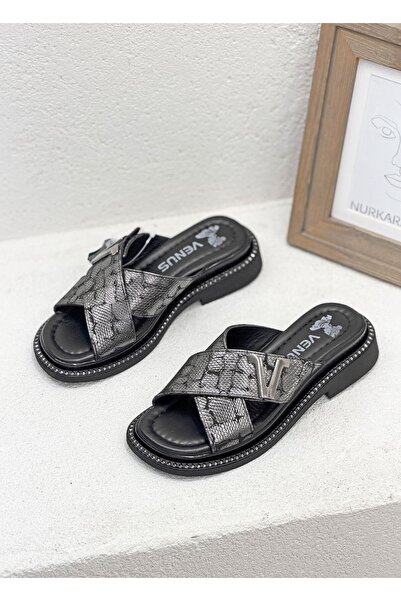 Venüs 2610104Y ORIGINAL DE piele Papuci de vară confortabili, cu curele încru...