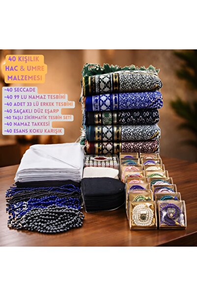 OBRNHOMEN Hac ve Umre Hediyelik Set - 40 Kişilik