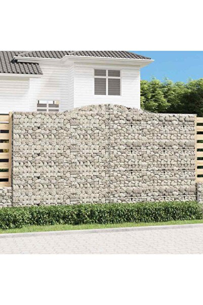 Concept Coșuri gabion arcuite, 5 buc, 400x50x220/240cm, fier galvanizat