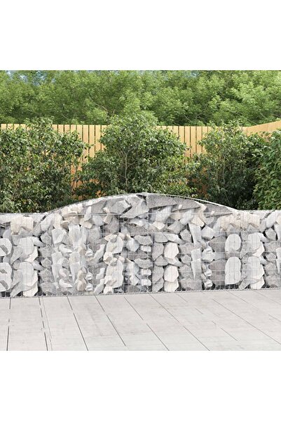 Concept Coșuri gabion arcuite 6 buc, 400x30x100/120 cm fier galvanizat