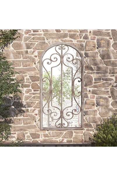 Concept Oglindă de grădină, nisipiu, 70x30 cm, fier, uz exterior