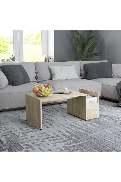 Concept Τραπεζάκι σαλονιού, δρυς Sonoma, 90 x 45 x 35 εκ., μοριοσανίδα