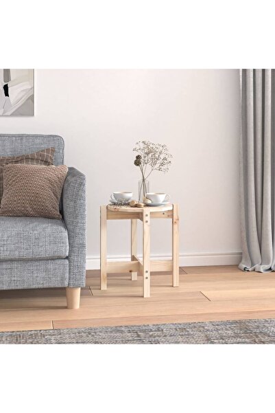 Concept Masă de cafea, Ø 42,5x45 cm, lemn masiv de pin