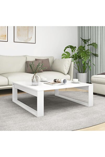 Concept Τραπεζάκι σαλονιού, λευκό, 100x100x35 εκ., μοριοσανίδα