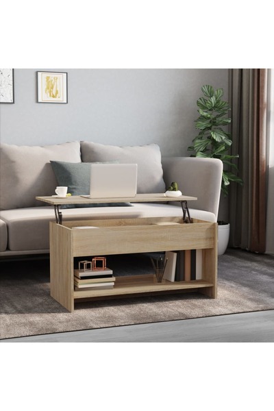 Concept Τραπεζάκι σαλονιού, δρυς sonoma, 102x50x52,5 εκ., επεξεργασμένο ξύλο