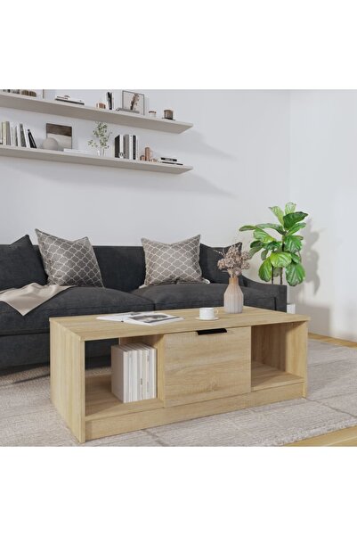 Concept Τραπεζάκι σαλονιού, δρυς sonoma, 102x50x36 εκ., σύνθετο ξύλο