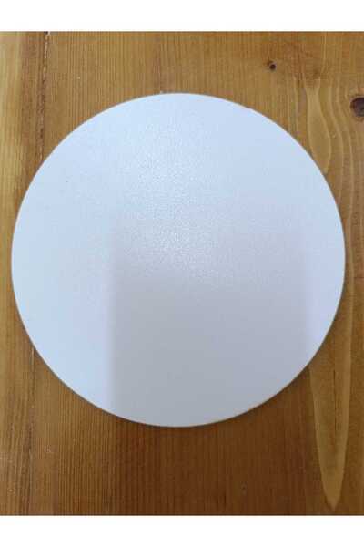 MRX 30 Cm Yuvarlak Beyaz Pasta Altlığı ve Çok Amaçlı Dekoratif MDF Panel - 1 ...