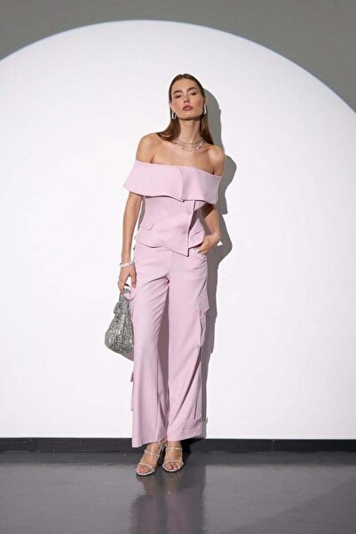 NOK İSTANBUL Iconic Star Cargo Pants Lilac