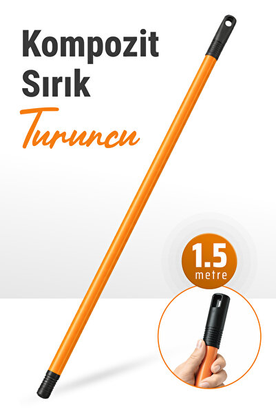 Badem10 (1 Piece) 2365 Premium Orange Coated 1.5 m Composite Pole Paint Brush...