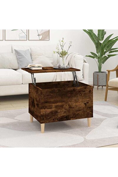 Concept Τραπεζάκι σαλονιού, καπνιστή δρυς, 60x44,5x45 εκ., επεξεργασμένο ξύλο